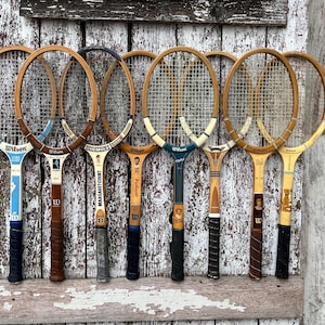 Wood Tennis Racket Wilson Chris Evert Billie Jean King Alice Marble Maureen Connolly Wooden Racquet B