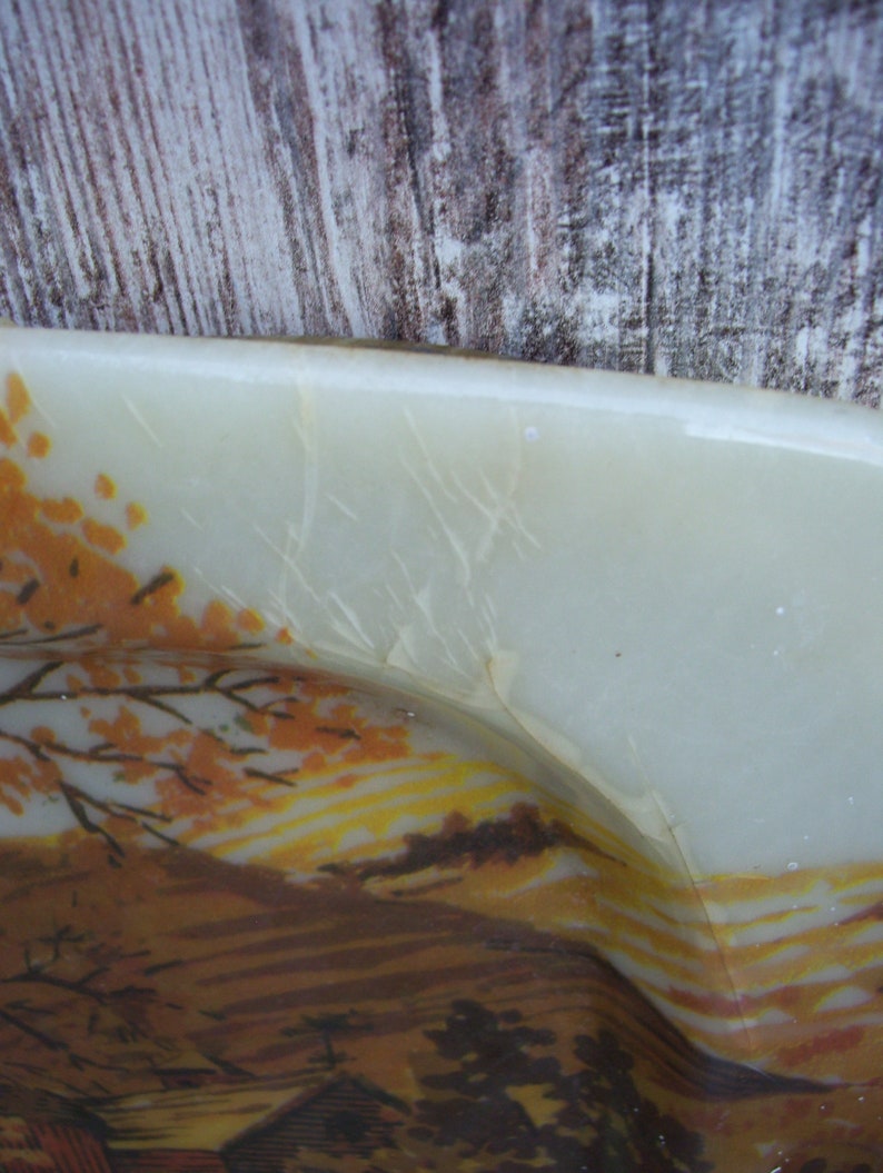 3 TV Trays Fiberglass Farm Country Landscape Metal Tall Legs Etsy