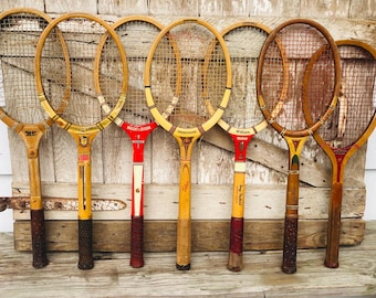 Raquette De Tennis Vintage Wright & Ditson Davis Cup - Bois Avec Presse - Taille De Grip 4 5/8" - USA