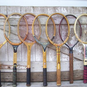 Wood Tennis Racket Shur Shot Sportflite Davis TAD Superior Dayton Wooden Tennis Racquet Sports G
