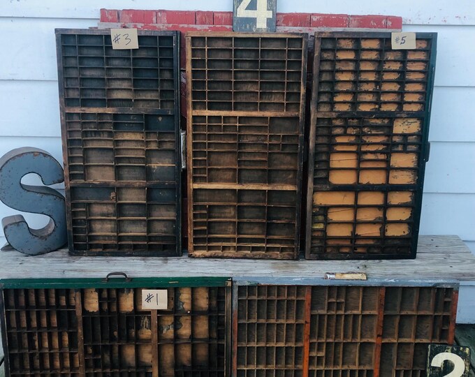 Hamilton Printers Drawer Ludlow Wooden Typeset American Type Founders ...
