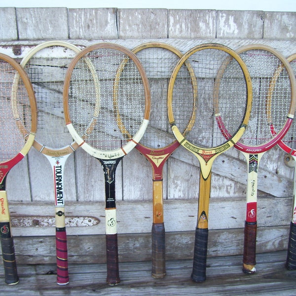 Wood Tennis Racket Wilson Sport Spalding Award Regent Don Budge Bancroft Davis TAD Imperial Wooden Tennis Racquet Sports L