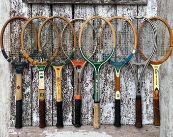 Wood Tennis Racket Wilson Don Budge Spalding Pancho Gonzales Frank Parker Jack Kramer Wooden Tennis Racquet M