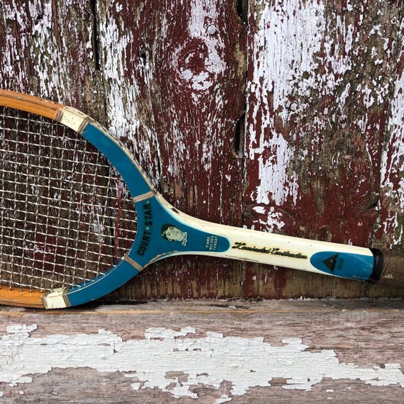 Ancienne raquette en bois Bancroft All Star Billie Jean King