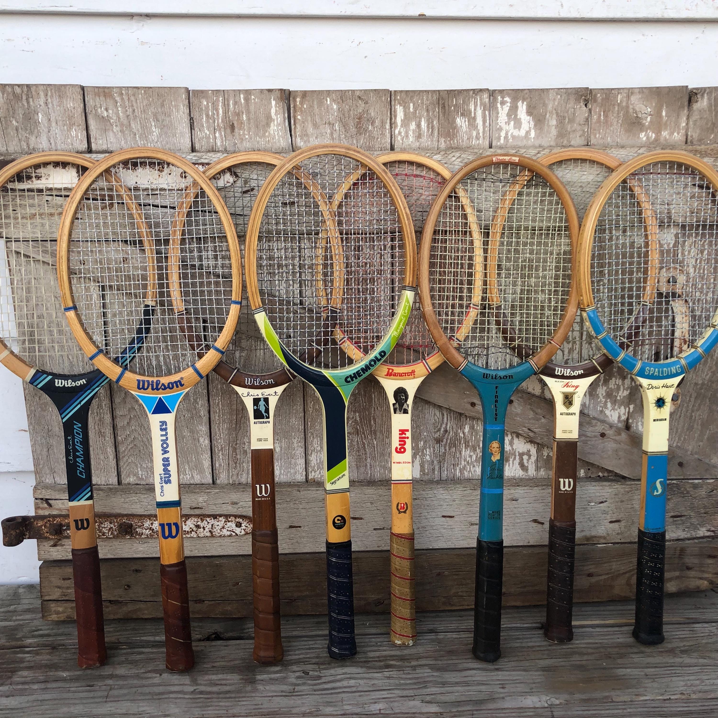 Wood Tennis Racket Wilson Chris Evert Alice Marble Billie