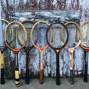 Wood Tennis Racquet Rosie Casals Spalding Kro Bat Donnay Davis TAD Tournament All Pro Wooden Tennis Racket Sports N