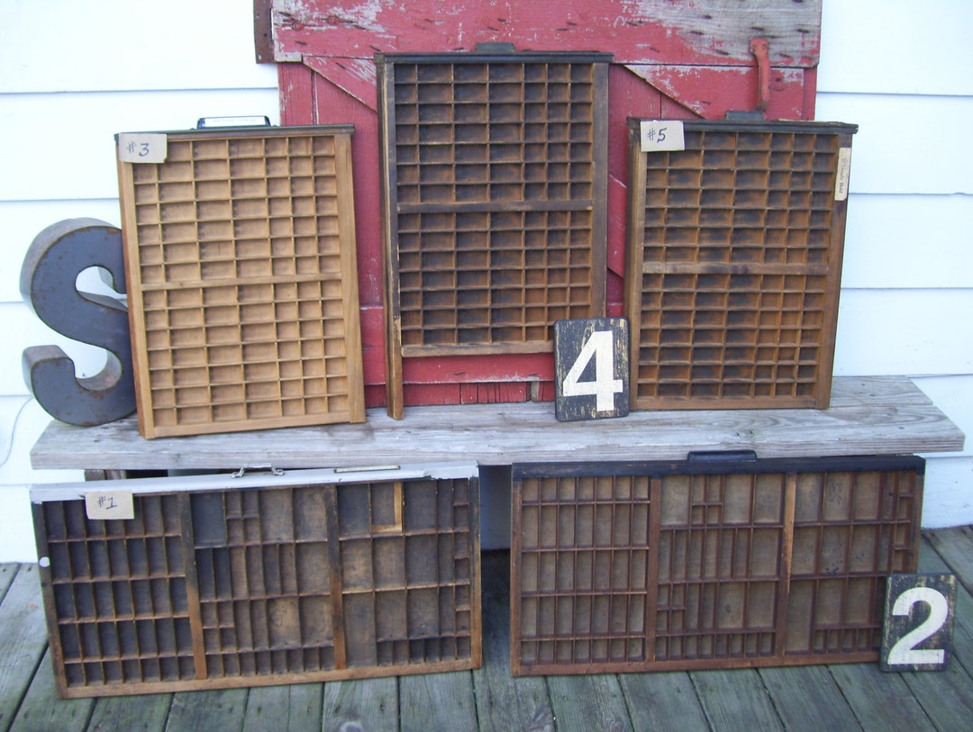 Hamilton Printers Drawer Ludlow Wooden Typeset American Type Founders