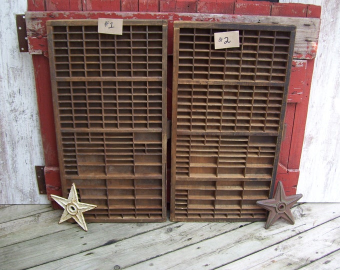 Hamilton Printers Drawer Wooden Typeset American Type Founders Company