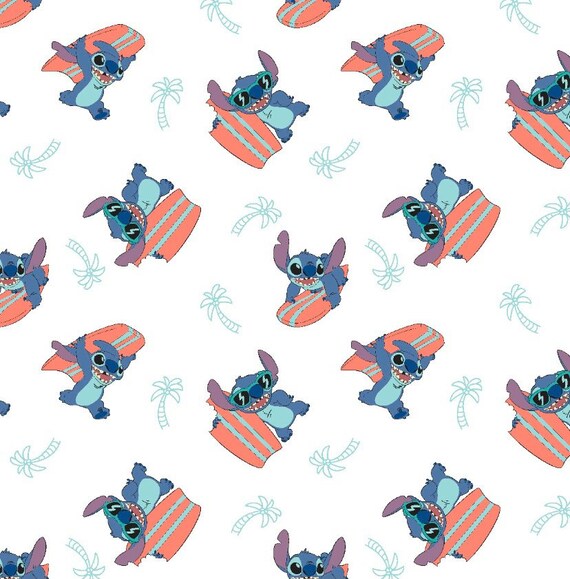 Lilo and Stitch Fabric 100 Cotton 1 Yard 1/2 Yard 1/4 Etsy