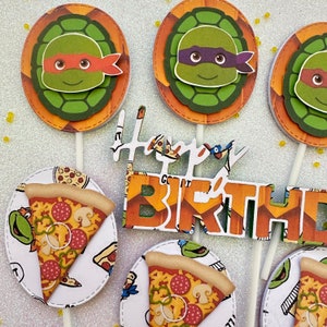 Acquista Il set di forniture per feste Tartarughe Ninja da 34 pezzi include  palloncini con banner e toppers per torta