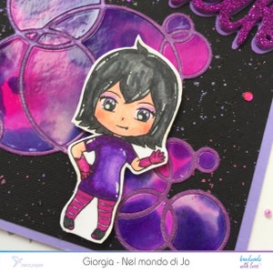 Biglietto di auguri halloween vampiro fatto a mano greeting card vampirina