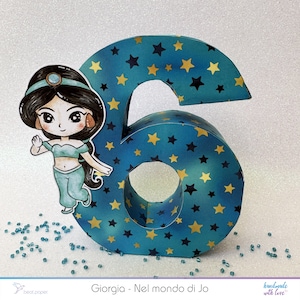 Lettera 3D personalizzabile decorazione tavola party decorazioni compleanno realizzate a mano