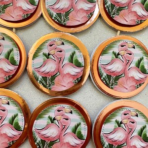 Flamingo Party Decorazioni festa compleanno: Cupcake toppers per torta e muffin realizzati a mano tema fenicottero