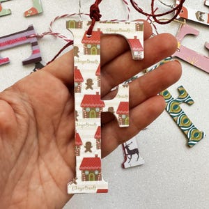 Lettere chiudi pacco realizzate a mano fantasia Natale - Biglietti di auguri  card Christmas