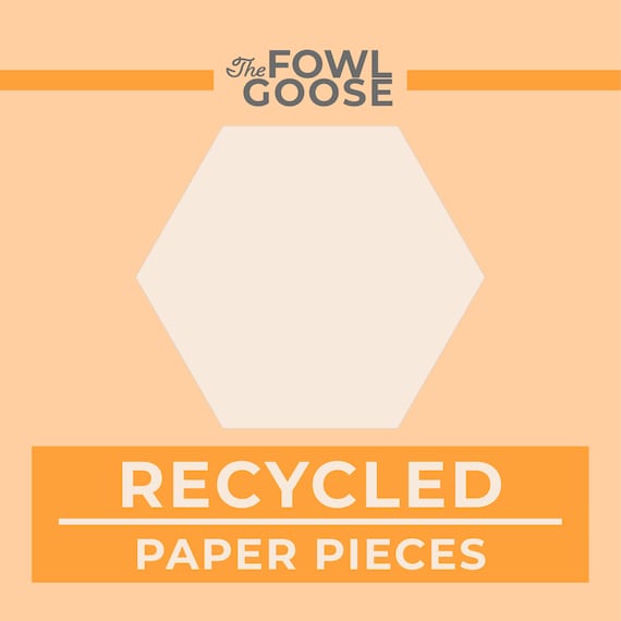 Hexagon Paper Pieces | English Paper Piecing EPP, Recycled Paper