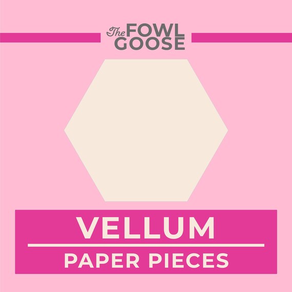 Hexagon Paper Pieces | English Paper Piecing EPP, Vellum