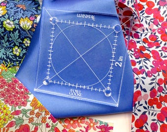 Square Acrylic Template for EPP | Acrylic 1/4 and 3/8 Seam | English Paper Piecing Quilt | EPP FPP