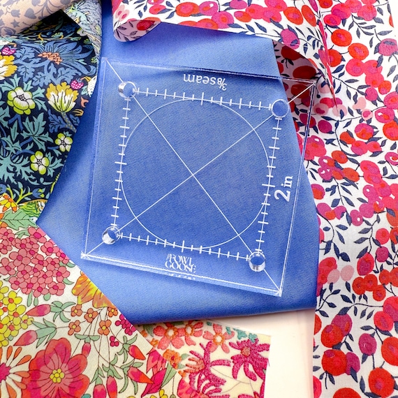 Square Acrylic EPP Template: 1/4" & 3/8" Seam Allowance