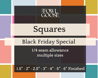 EPP Squares Shape Set of 50: English Paper Piecing