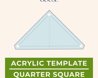 Quarter Square Acrylic EPP Template: 1/4 & 3/8 Seam Allowance