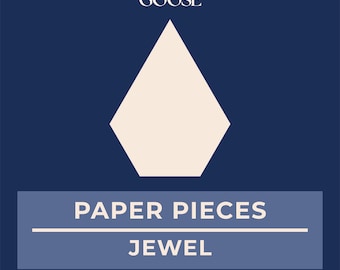 1 inch Jewel Paper Pieces | 1" English Paper Piecing EPP | FPP | Quilt Hexies
