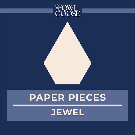 1 inch Jewel Paper Pieces | 1" English Paper Piecing EPP | FPP | Quilt Hexies