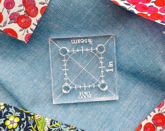 Square Acrylic Template for EPP | Extra Thick Acrylic 1/4 and 3/8 Seam | English Paper Piecing Quilt | EPP FPP