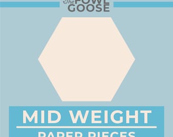 Hexagon Paper Pieces | English Paper Piecing EPP, Mid Weight Cardstock