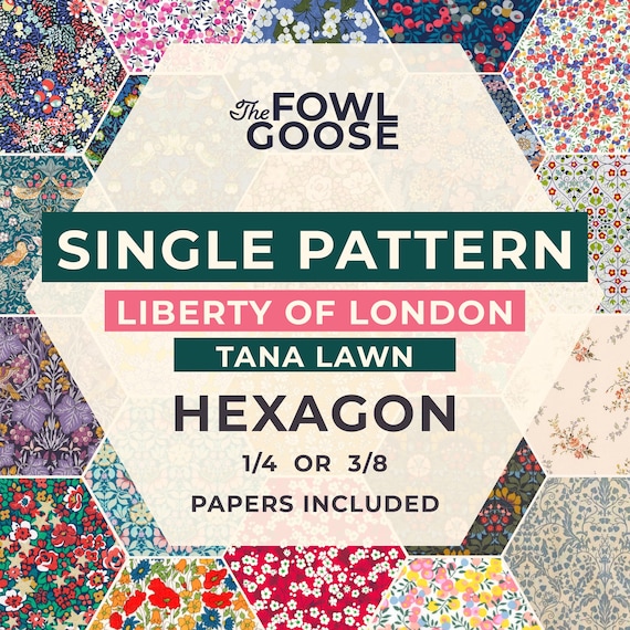 Liberty Tana Lawn Hexie Set: English Paper Piecing Quilt