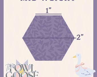 1 inch Hexagon Paper Pieces | English Paper Piecing EPP, Mid Weight Cardstock