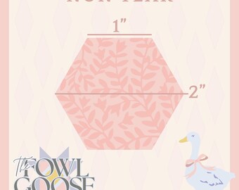 1" Non Tear Hexagon Paper Pieces | English Paper Piecing EPP