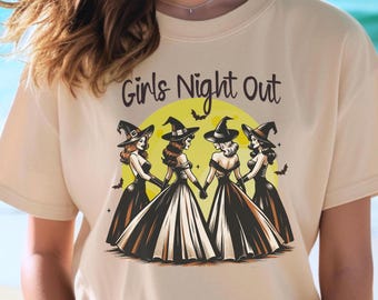 Camiseta Girls Will Be Girls - Camiseta vintage de Halloween - Camiseta divertida de bruja - Camiseta con vibraciones de bruja, camiseta de bruja espeluznante, regalo de Halloween para ella