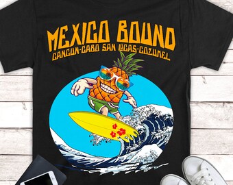 T-shirt de vacances en famille Mexique, chemise de plage d'été Vaca Mode Cancun Cozumel Cabo San Lucas, chemise de vacances Family Squad Crew.....