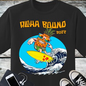 Vacation Aloha Crew T-shirt, Family Hawaiian Vacation Aloha Shirt, Vacation Mode Hawaiian Summer Beach Shirt,  Unisex Tropical Surfing shirt