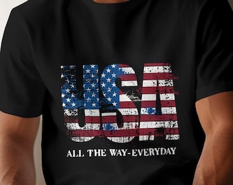 Retro 4Th Of July Shirt, Vintage American Flag Shirt, Patriotic Shirt, Distressed Fourth Of July Tee, Memorial Day Shirt, Retro Merica Shirt
