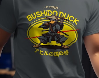 Bushido Duck Shirt, Japanese Samurai Shirt, Japanese Ukiyo, Samurai Shirt, Japanese Shirt, Japanese Kanji Shirt | Japanese Aname Shirt,