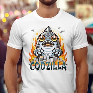 Codzilla Shirt, Vintage Godzilla Shirt, New Empire Shirt, Minus One Shirt, kids Godzilla Shirt, Gift for Dad, Godzilla Bithday Shirt,