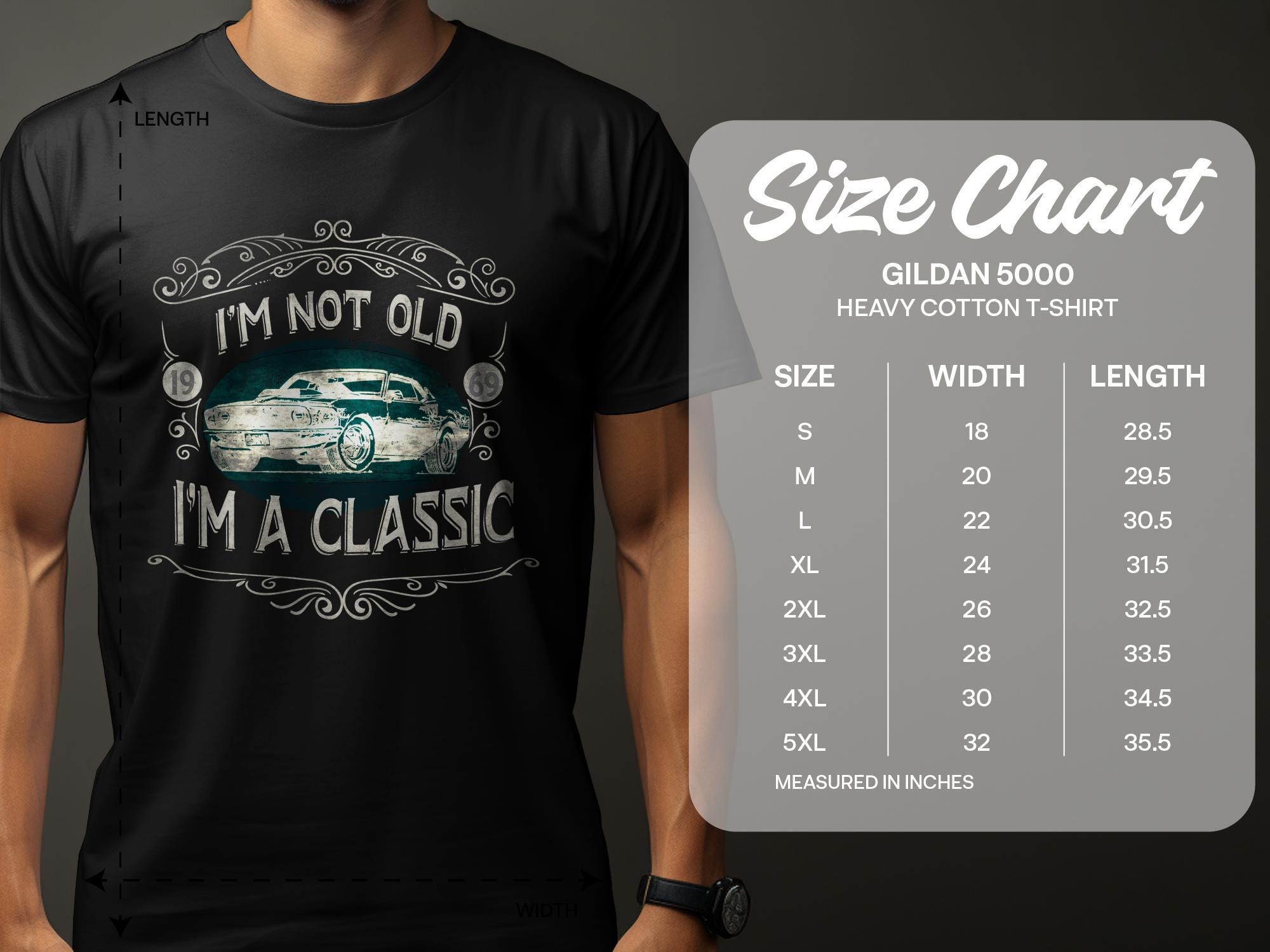 Vintage Muscle Car Graphic T-shirt: Retro Classic Car Dad Gift - Etsy