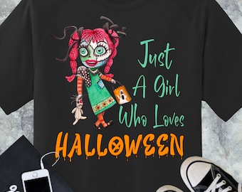 Funny Halloween Girl Shirt: Spooky Season Tee