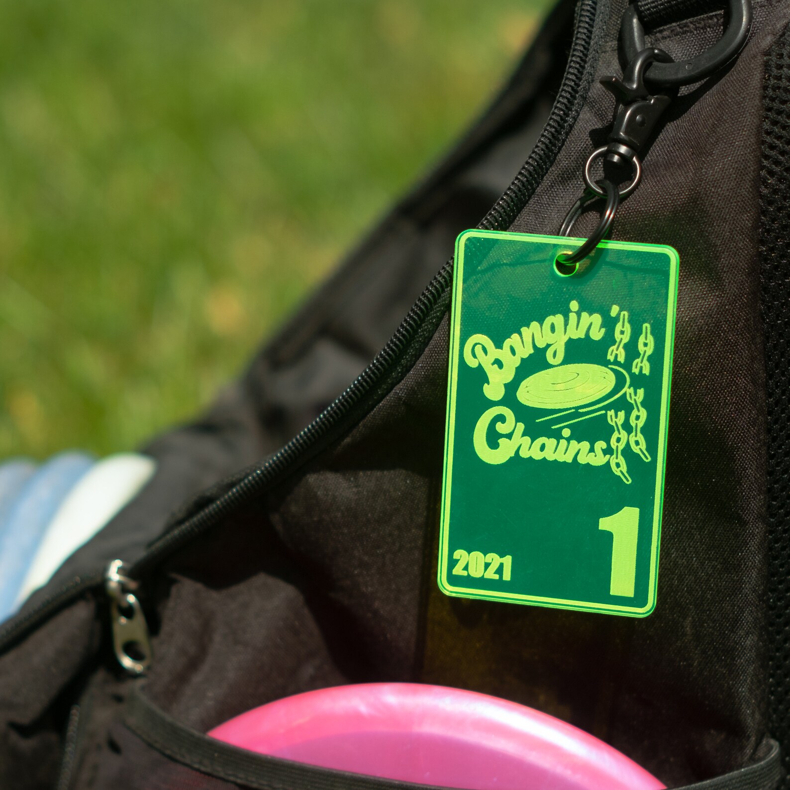 Acrylic Disc Golf Bag Tag Custom Logo Etsy