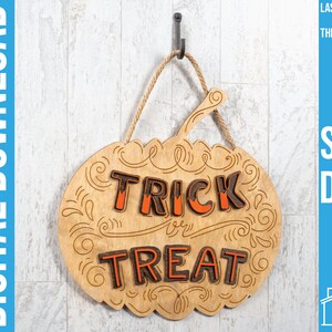 Vintage Halloween Decoration Pumpkin Laser Glowforge Ready Files - SVG - DXF