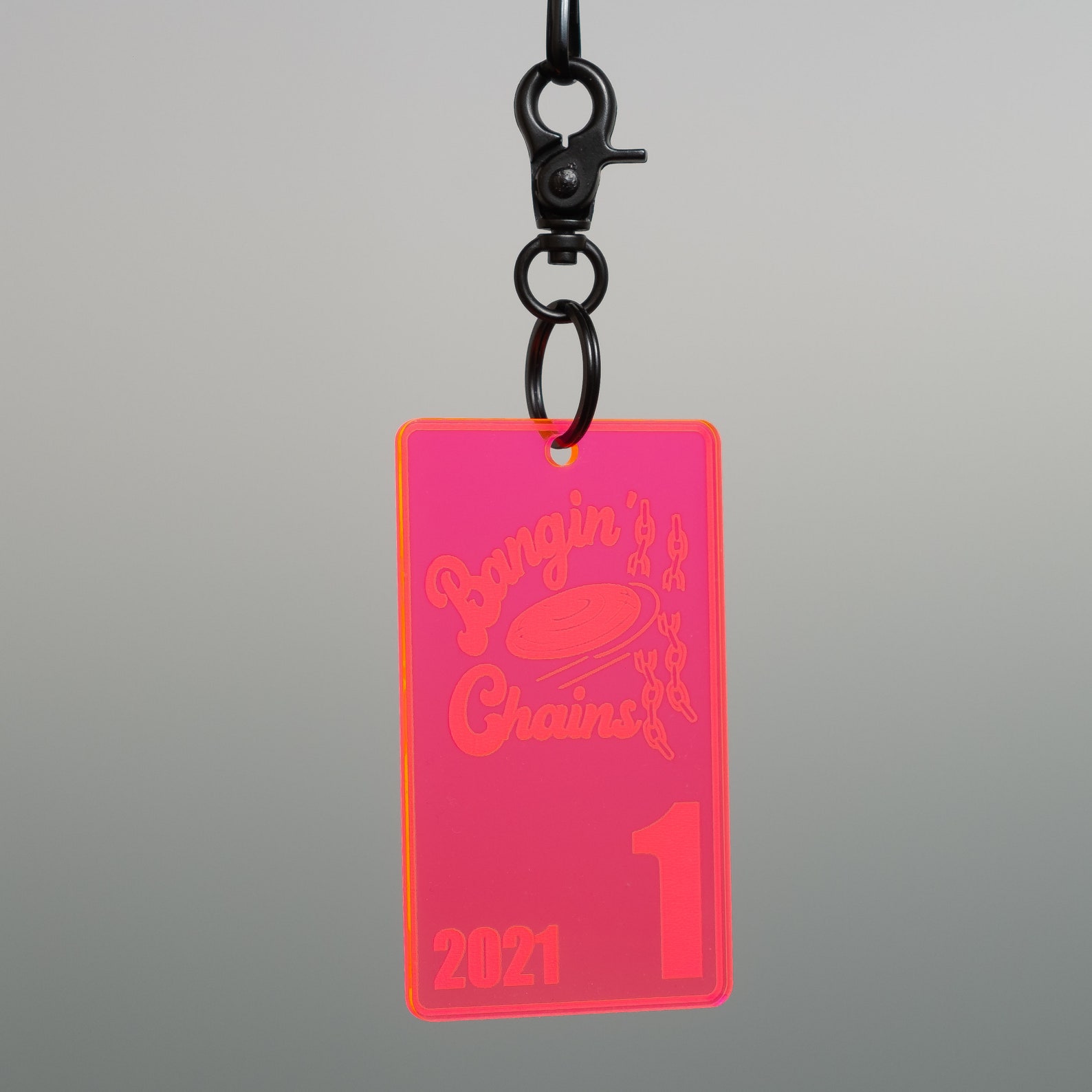Acrylic Disc Golf Bag Tag Custom Logo Etsy