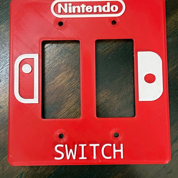 Nintendo Switch Light Switch Plate (Dual Switch for Rocker Plate)