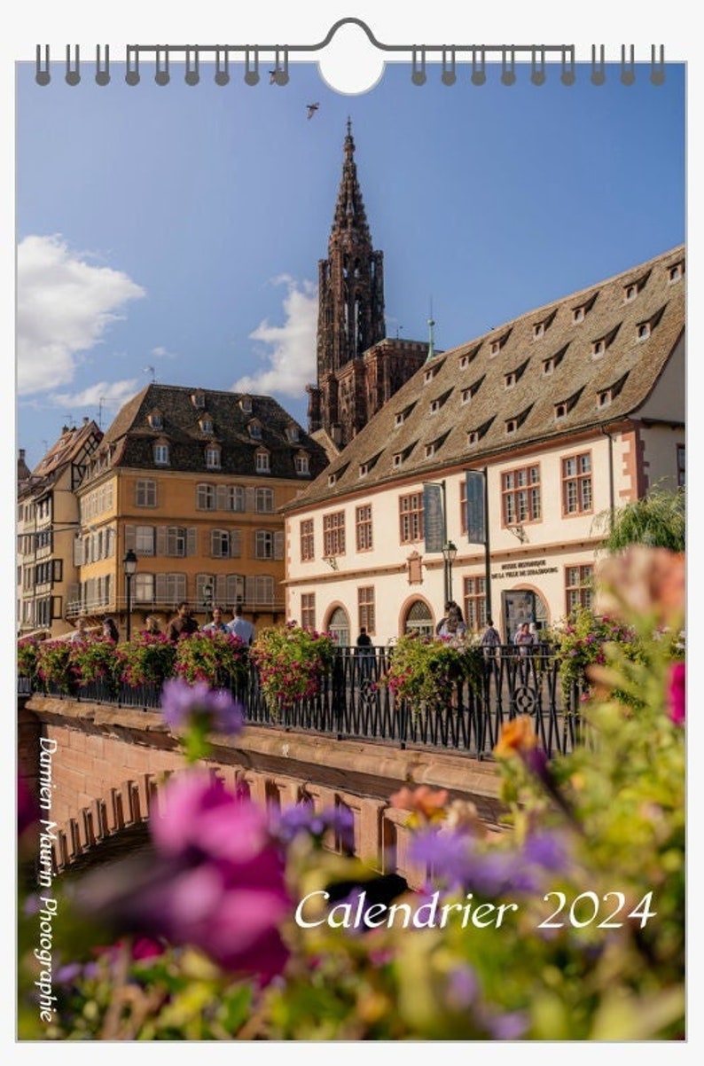 Strasbourg Calendar 2024 vertical Format Etsy