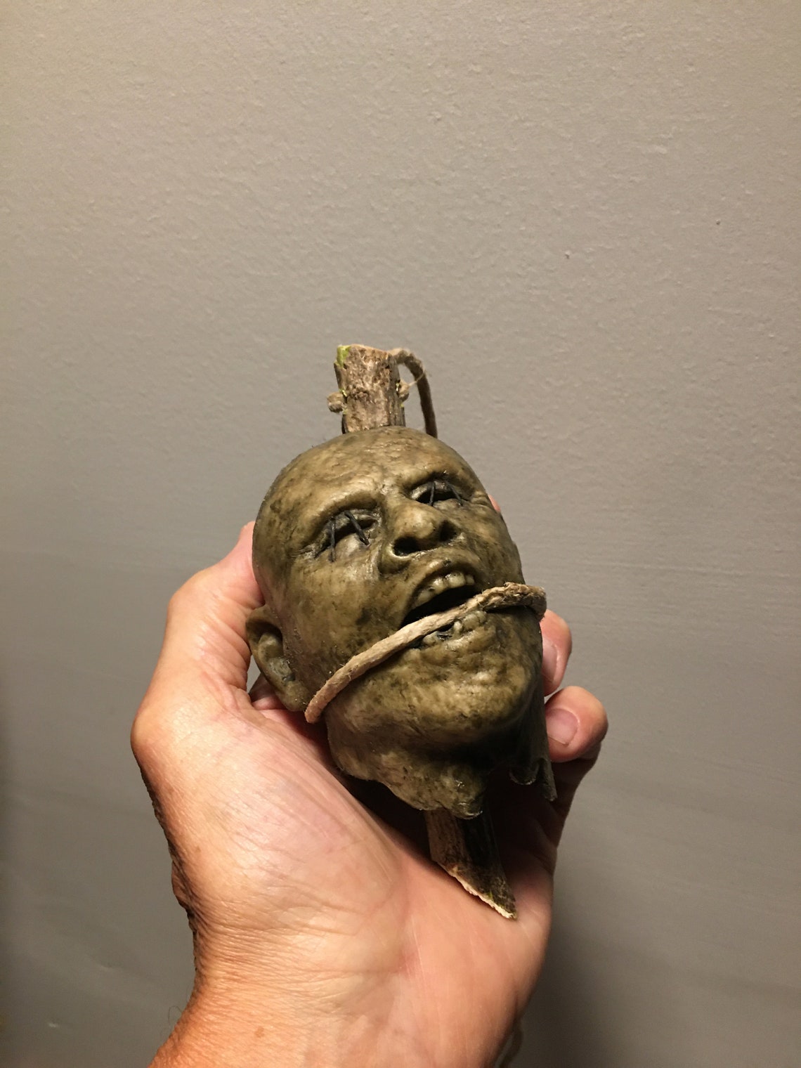 Shrunken head prop Etsy