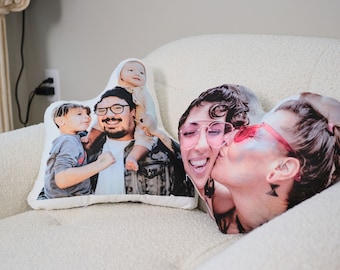 Benutzerdefiniertes Liebeskissen, Pride Kissen, doppelseitiger Druck Großes Kissen, LGBT Kissen, Familienfotokissen, lustiges Geschenk für Ihn, Geschenk für Papa