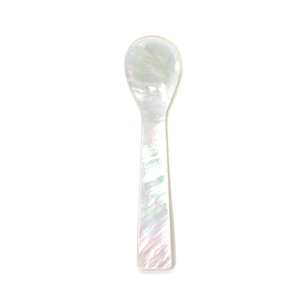 Mother of Pearl Shell Caviar Spoon, Real Ocean Nacre, 3.5"