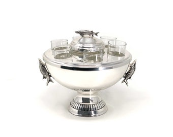 Silver Sturgeon 6 Shot-Glass Server