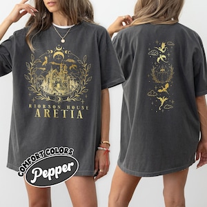 Xaden Riorson House Comfort Colors Shirt, Xaddy Shirt, Dragon Rider 2-Sided Shirt, Fourth Wing Fan Merch, Onyx Storm,Romantasy Bookish Gifts
