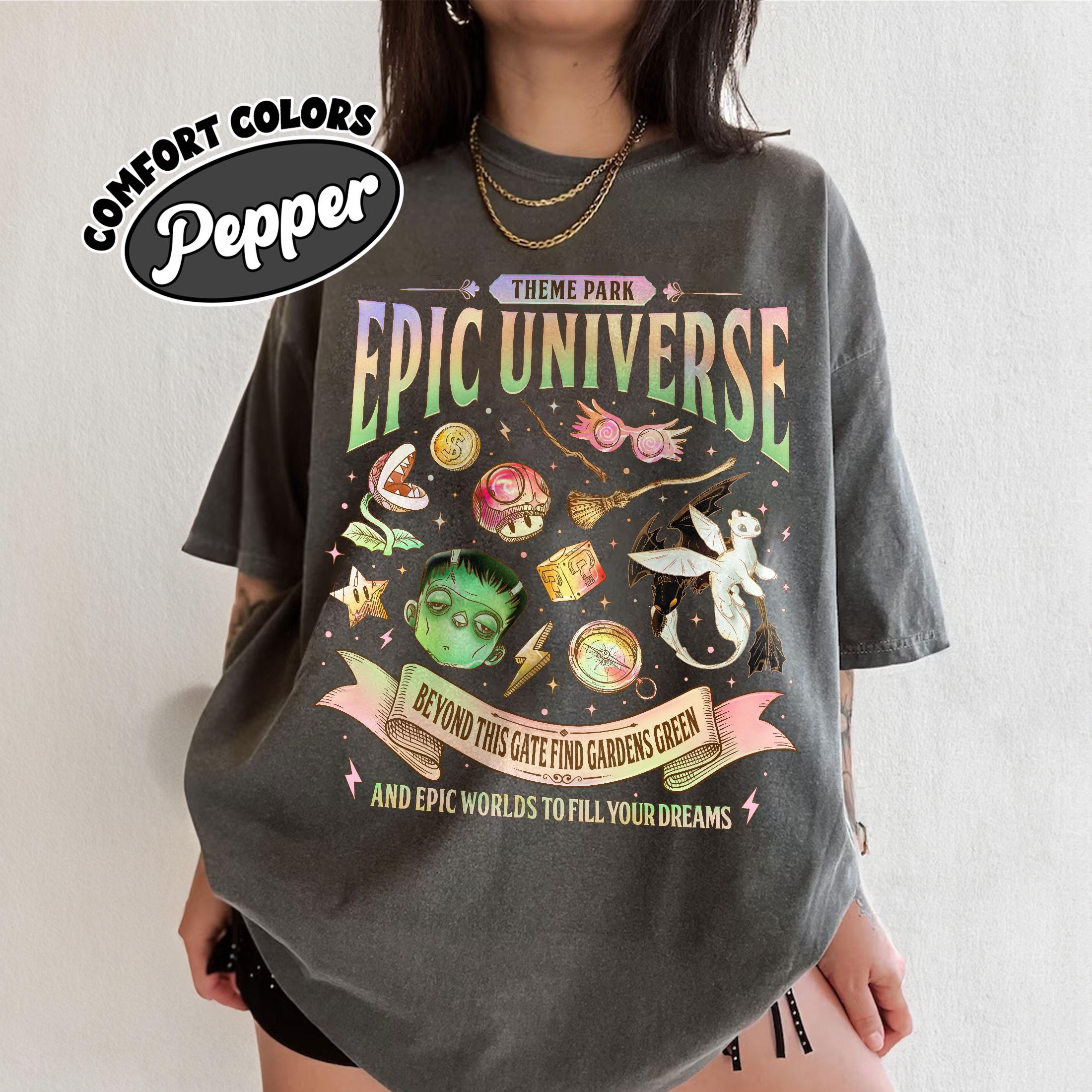 Epic Universe Fan Comfort Colors Shirt, Funny Family Theme Park Trip TShirt, Orlando Park 2025 Family Tee